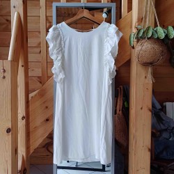 Robe Volants - Blanc