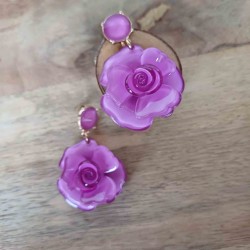 Boucles d'oreilles - Rose